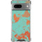 Turquoise and Orange Marble Google Pixel 8 Clear Case